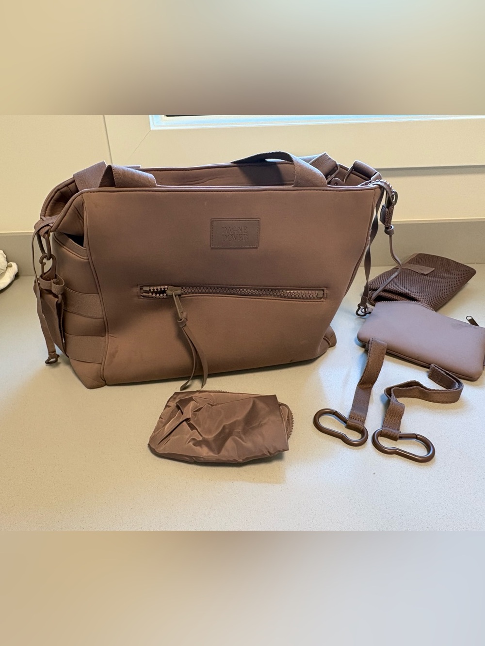 Dagne Dover Wade Diaper Tote in dune